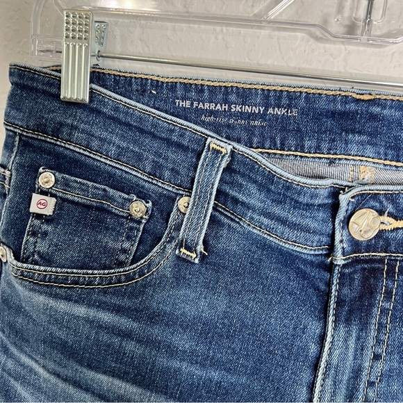 AG Adriano Goldschmied Jeans Women 30 The Farrah Skinny Ankle High Rise C - Picture 3 of 13